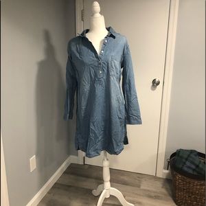 Denim shirt dress